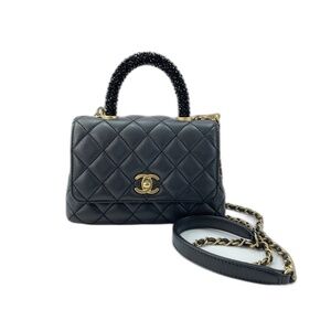 CHANEL Coco Handle XXS Shoulder Bag, Black
